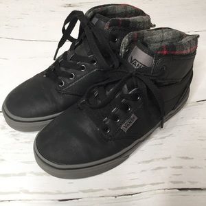 Youth Plaid High Top Vans